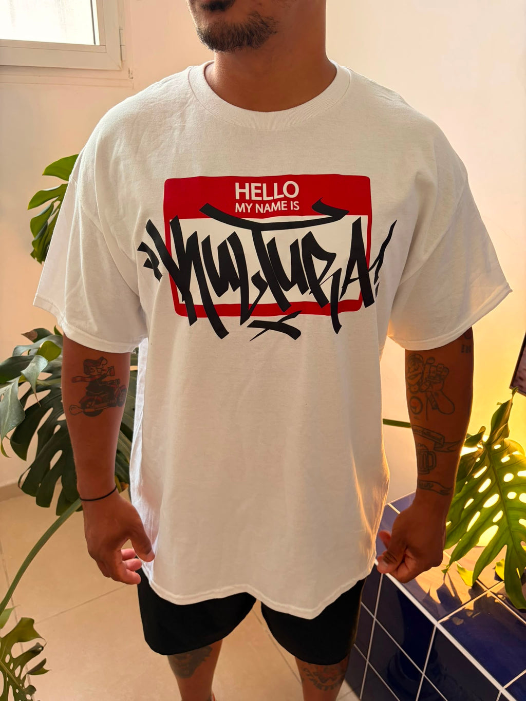 GRAFFITI TAG 'HELLO MY NAME IS - KULTURA' t-shirt